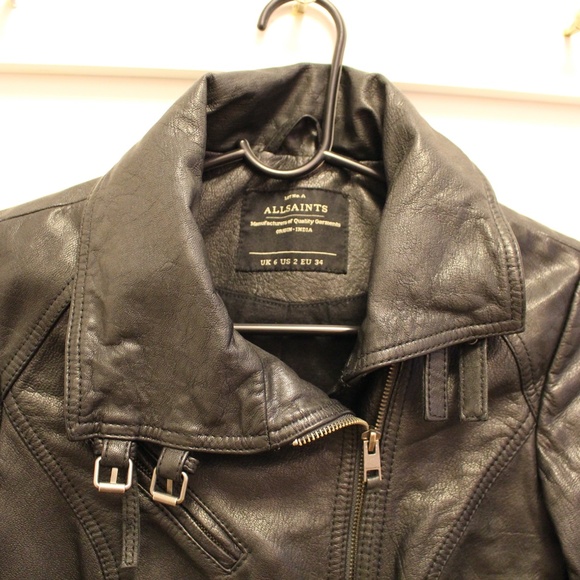 All Saints Leather Jacket - Picture 2 of 2